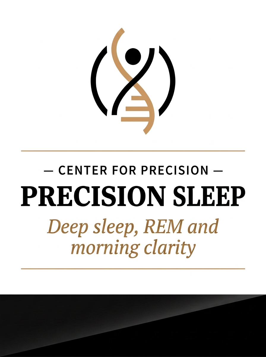 Precision Sleep™ supplement bottle — Deep sleep, REM & morning clarity