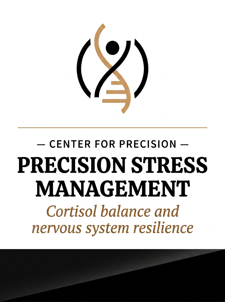 Precision Stress Management™ supplement bottle — Cortisol balance and nervous system resilience